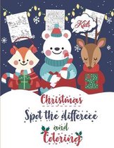 Christmas Spot the Difference and Coloring Book