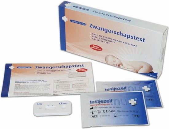 Testjezelf.nu - Zwangerschapstest Cassette - 2 stuks - Zwangerschapstest