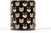 Dana Sheltie beker / mok van @dana_sheltie. ZWART, LIMITED EDITION - Met TikTok helden Dana en Soumy