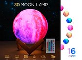 Nachtlampje voor kinderen - Maanlampje - LED - 16 Effecten - Met afstandsbediening - 15 cm - Moon lamp