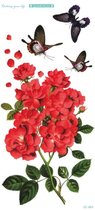 Temporary tattoo | tijdelijke tattoo | fake tattoo | tuinrozen - garden roses | 100 x 210 mm