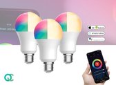 FlinQ E27 Smart WIFI Lamp 3-pack - Compatibel met google home en amazon alexa