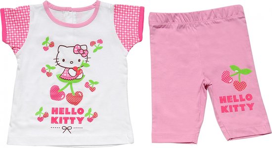 Hello Kitty Ensemble Vêtements Plage Bébé Katoen Rose Taille 18 Mois |  bol.com