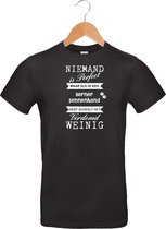 mijncadeautje - T-shirt unisex - zwart - Niemand is perfect - Berner Sennenhond - maat 3 XL