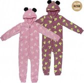 Minnie Mouse onesie - glow in the dark - roze - maat 98