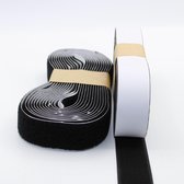 5 METER Zelfklevende Klittenband / Velcro – Kleur Zwart  - 2 x 5 m – 3 cm breed