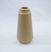 Kleine vaas van ZoeZo Design, licht bruin: 20 x Ø 10 cm: aardewerk