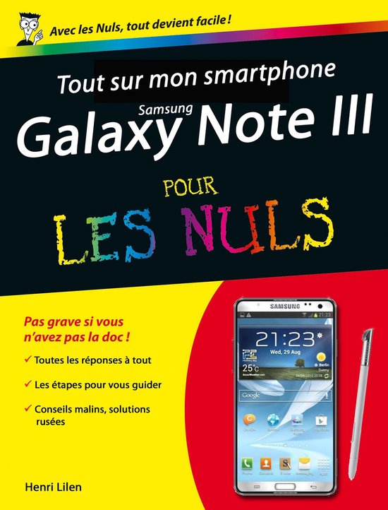 Tout sur mon smartphone samsung Galaxy Note 3 Pour les nuls - cover