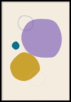 Poster Abstract Round - 30x40 cm - Abstract Poster - WALLLL