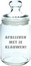 Snoeppot Afblijven met je klauwen