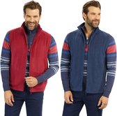 Westfalia Fleecevest, donkerrood, maat 3XL
