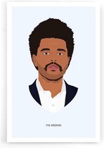 Walljar - The Weeknd - Muurdecoratie - Poster met lijst
