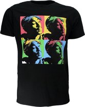 Tupac 2PAC Pop-Art T-Shirt Zwart - Officiële Merchandise