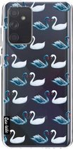 Casetastic Samsung Galaxy A72 (2021) 5G / Galaxy A72 (2021) 4G Hoesje - Softcover Hoesje met Design - Swan Party Print