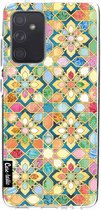 Casetastic Samsung Galaxy A52 (2021) 5G / Galaxy A52 (2021) 4G Hoesje - Softcover Hoesje met Design - Gilded Moroccan Mosaic Tiles Print