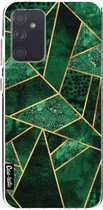 Casetastic Samsung Galaxy A72 (2021) 5G / Galaxy A72 (2021) 4G Hoesje - Softcover Hoesje met Design - Deep Emerald Print
