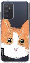 Casetastic Samsung Galaxy A52 (2021) 5G / Galaxy A52 (2021) 4G Hoesje - Softcover Hoesje met Design - Little Cat Print