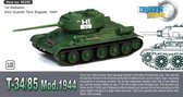The 1:72 ModelKit of a T-34/85 Mod.1944 1st Battalion 63rd Guards Tank Brigade 1944.

Fully assembled model

The manufacturer of the kit is Dragon Armor.This kit is only online