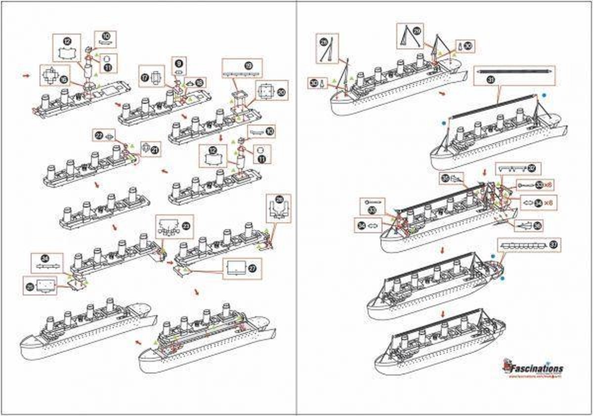 Metal Earth Modelbouw 3D Titanic - Metaal — afbeelding 10