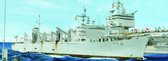 The 1:700 Model Kit of the Aoe Fast Combat Support Ship USS Detroit.
Plastic Kit
Glue not included
Dimension 346 * 77 mm
340 Plastic parts
The manufacturer of the kit is Trump