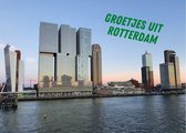 Ansichtkaart stad Rotterdam - Groetjes uit Rotterdam - Skyline Wilhelminapier