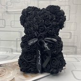 Rozenbeer Zwart | Kleine roosjes | 25 cm |  Valentijn | Valentijn cadeau | Rose bear |Roosjes |  Teddybeer | Valentijn kado | By You-Home.nl