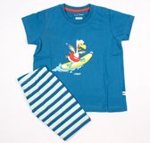 Woody pyjama jongens - meeuw - blauw - 211-3-PSS-S/871 - maat 80