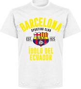 Barcelona Sporting Club Established T-shirt - Wit - S