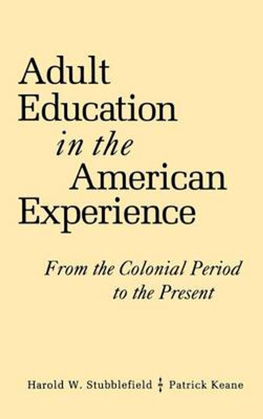 Adult Education in the American Experience - cover