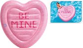 Luchtbed Candy Heart Island - Hart - Roze - Ø 145 cm