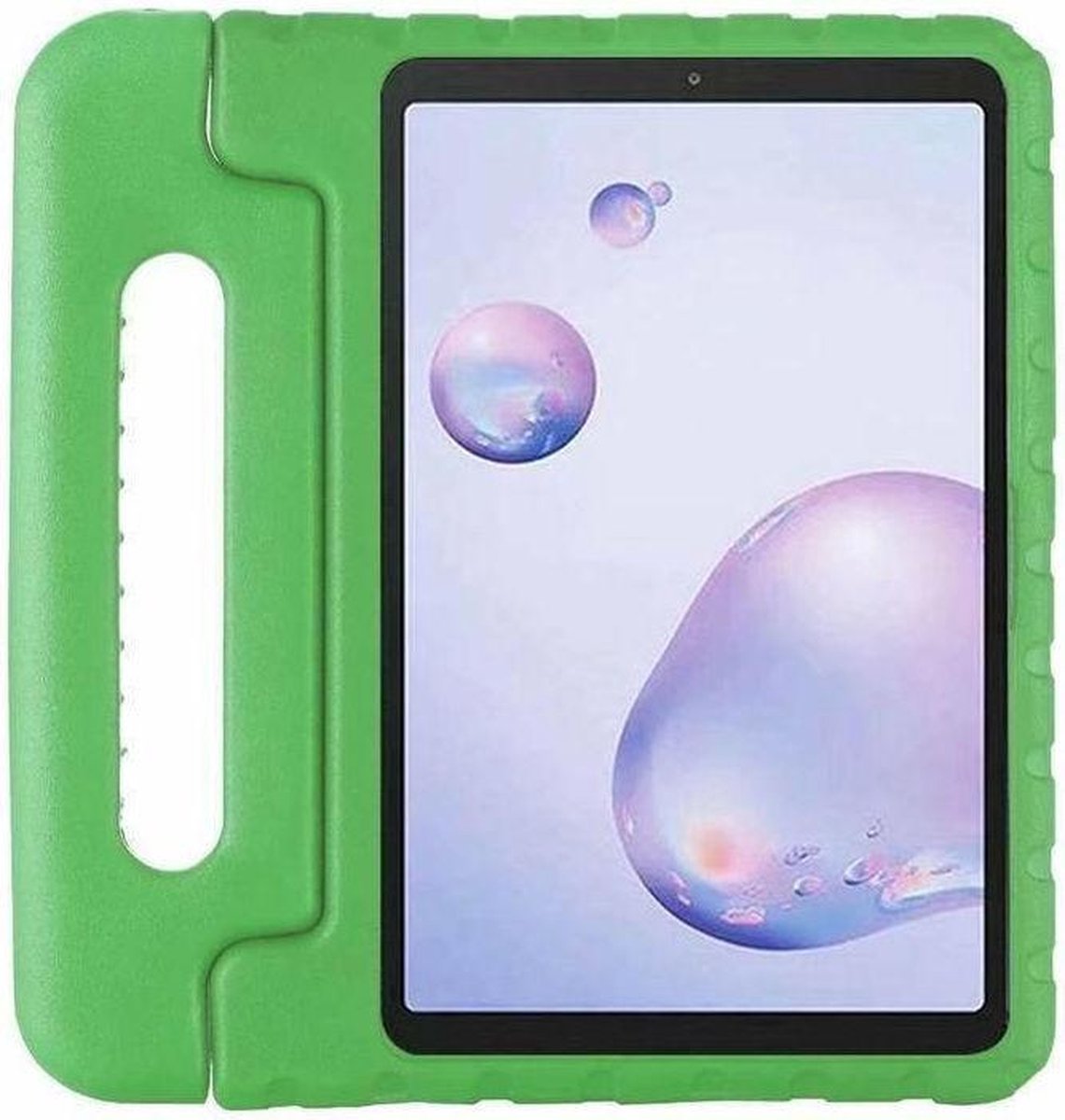 Kinder Tablethoes met Handvat Groen Geschikt voor Samsung Galaxy Tab A7 (2020 / 2022) - Tablethoes Kindvriendelijk - Beschermhoes voor Kinderen - Shockproof - met Standaard - Tegen Vallen