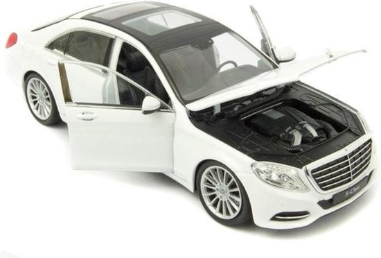 onderwerp domesticeren Werkloos Mercedes-Benz S Class 2013 (Wit) (22cm) 1/24 Welly - Modelauto -  Schaalmodel - Model... | bol.com