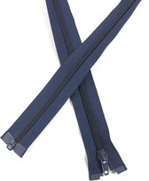 YKK rits, Deelbaar spiraal rits 85 cm Donkerblauw
