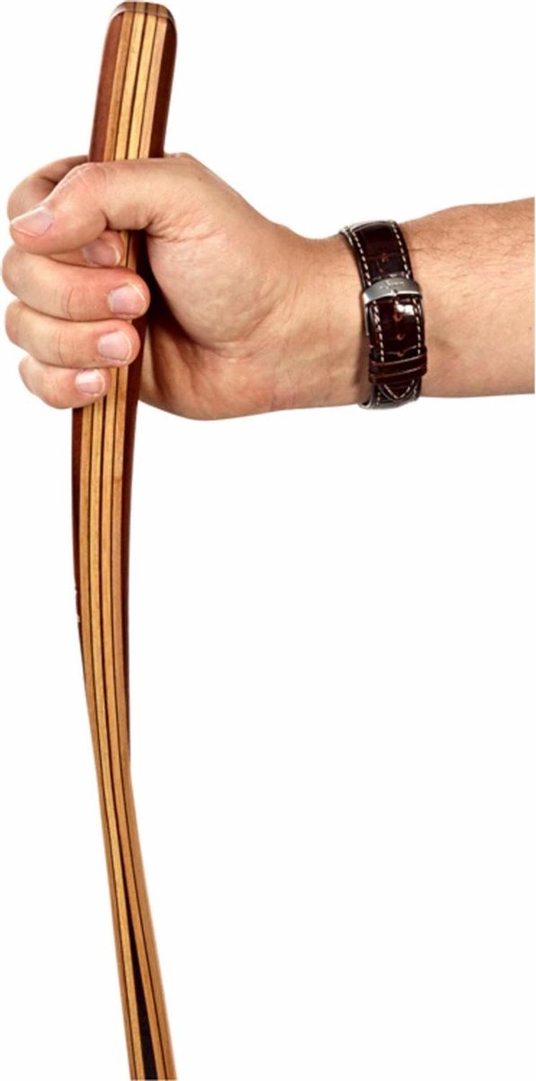 GEMSE Wandelstab " HALFZWARE  Type L " Walnoot / Gerookt eiken 133 cm