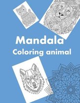 mandala coloring animal