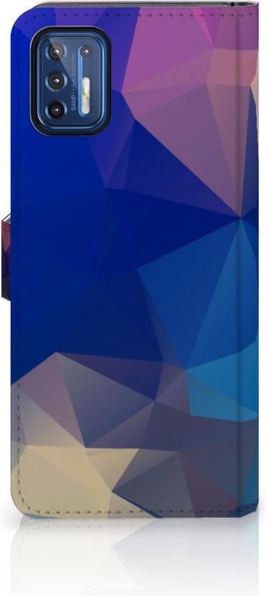 Motorola Moto G9 Plus Book Case Polygon Dark