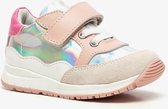 TwoDay leren meisjes sneakers - Zilver - Maat 23 - Echt leer - Uitneembare zool