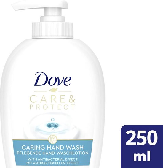 Dove Care & Protect vloeibare handzeep voor een schone zachte en verzorgde huid - 6 x 250 ml - Voordeelverpakking - Dove