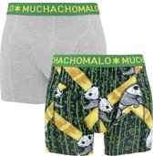 Muchachomalo - Heren Onderbroeken 2-Pack Panda - Multi - Maat S