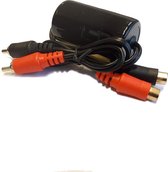 Ground loop isolator ontstoringsfilter met Tulp kabel aansluiting