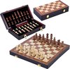 Afbeelding van het spelletje HOUTEN CHESS Schaakspel Opklapbaar - Schaakbord Compleet met Schaakstukken - 30 x 30 x 5.5 cm