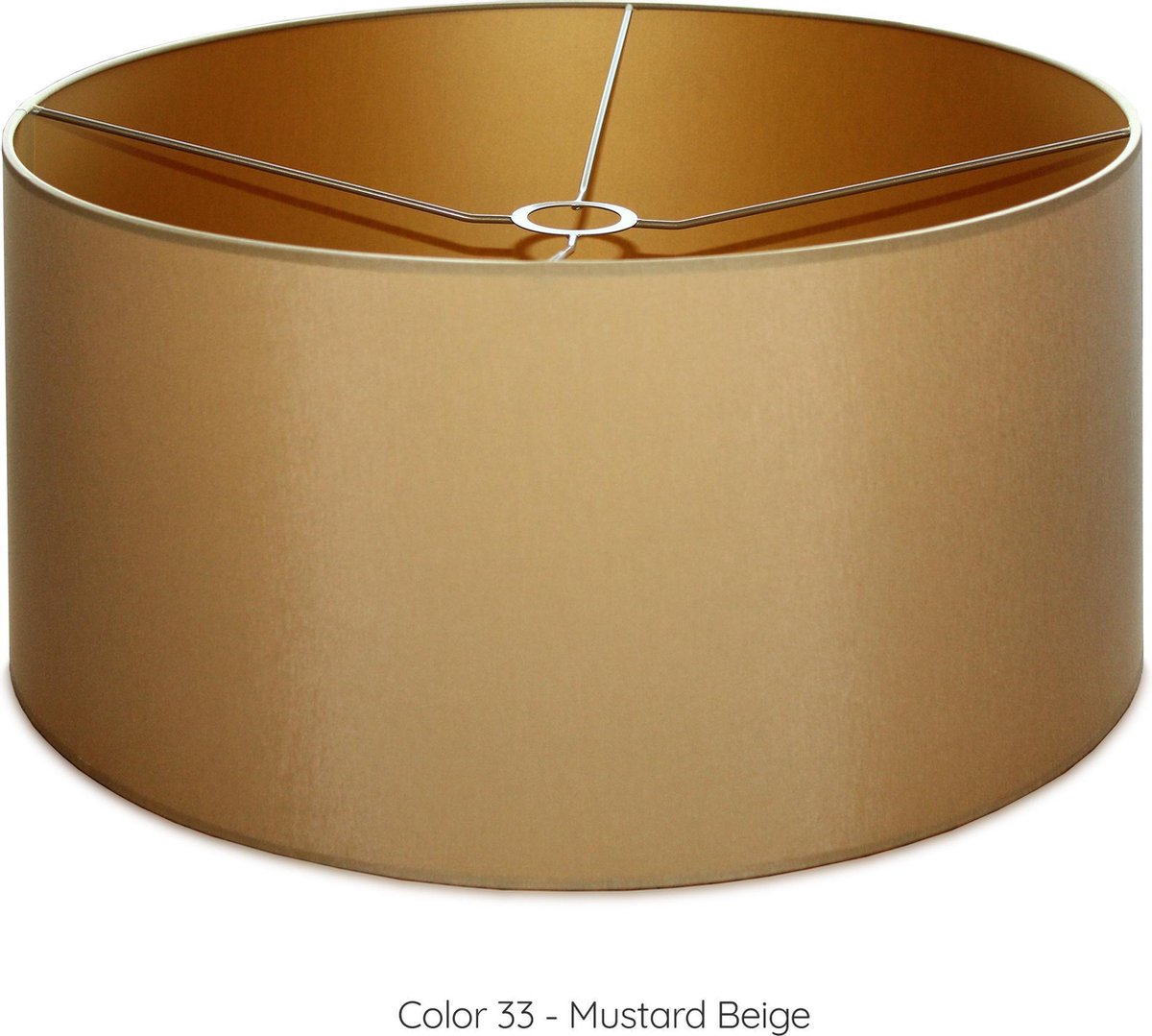 Lampenkap cilindervormig - Ø50 x h= 25cm - Mustard Beige