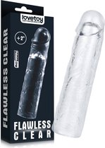Lovetoy - Flawless - Transparante Penis Sleeve - 19 cm