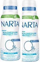 Narta Deodorant 48H Magnesium Protect onzichtbaar - De spray van 100 ml (2 STUKS)