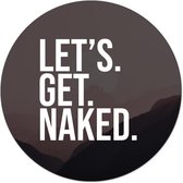 Label2X Muurcirkel let's get naked moon - Ø 100 cm - Forex