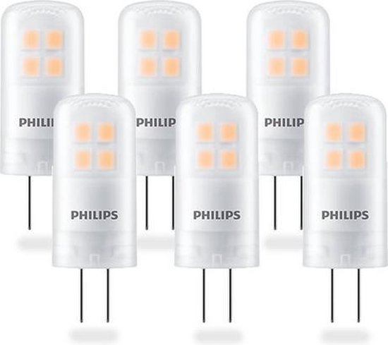 Philips CorePro LED Steeklamp - 0.9W (10W) - G4 Fitting - Warm Wit - 6-Pack  | bol.com