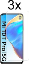 Xiaomi Mi 10T Pro screenprotector - Beschermglas Xiaomi Mi 10T Pro screen protector glas - Screenprotector Xiaomi Mi 10t pro - 3 stuks