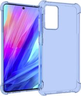 Samsung Galaxy A52(s) (5G/4G) Hoesje Transparant Blauw - iMoshion Shockproof Case