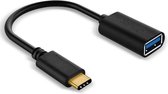 USB C naar A adapter- USB A female - USB 3.1 - Zwart - 1 meter - Allteq