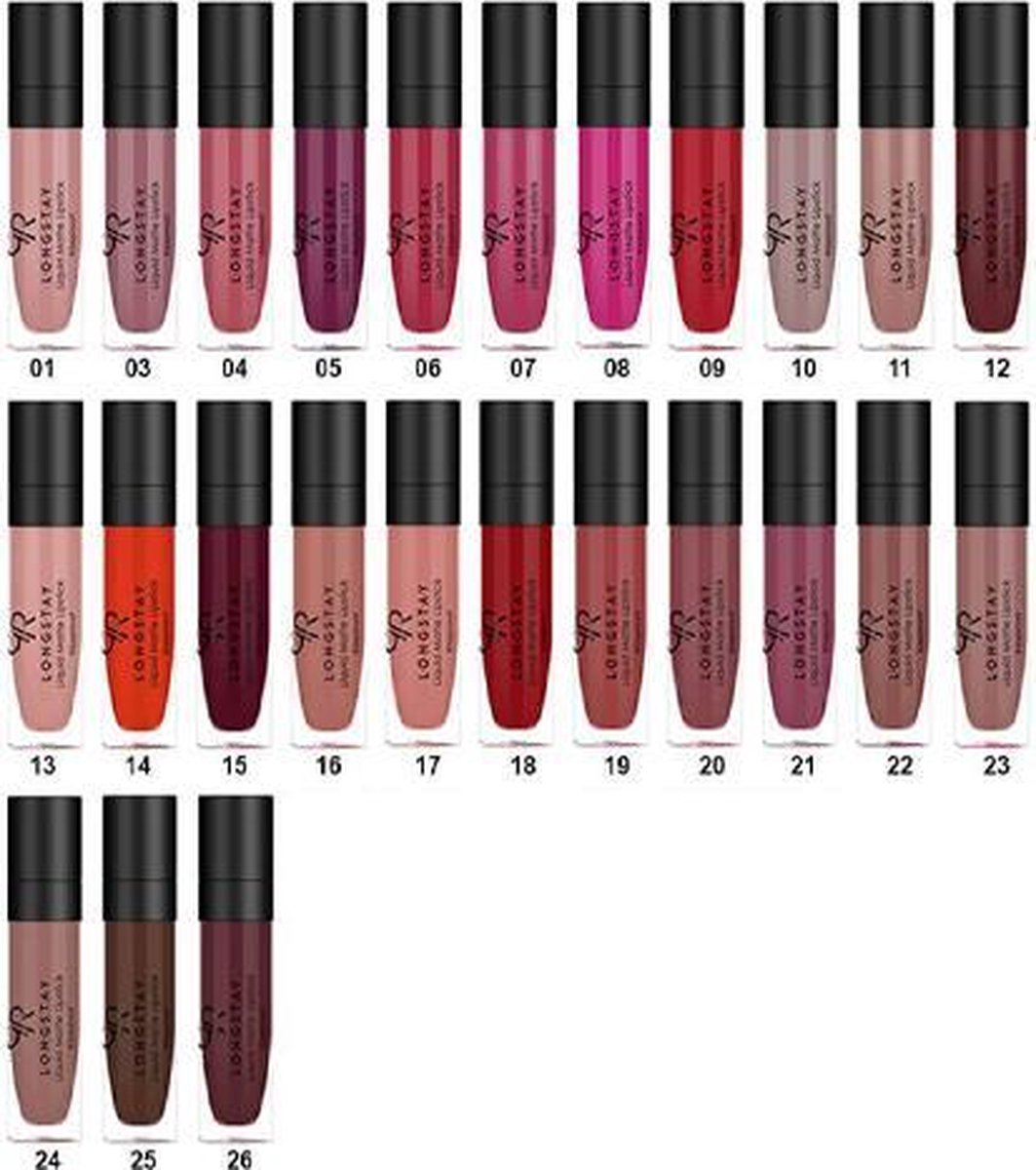 Golden Rose Longstay Liquid Matte Lipstick No 22 Matte Vloeibare Lippenstift Bol Com